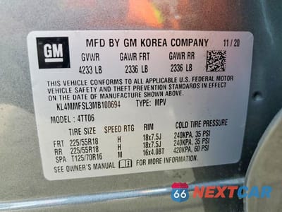 Zdjęcie 13 z 13 samochodu: 2021 BUICK ENCORE GX ESSENCE VIN:KL4MMFSL3MB100694 - miniatura