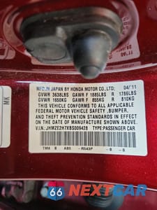 Zdjęcie 12 z 12 samochodu: 2011 HONDA INSIGHT EX VIN:JHMZE2H7XBS009428 - miniatura