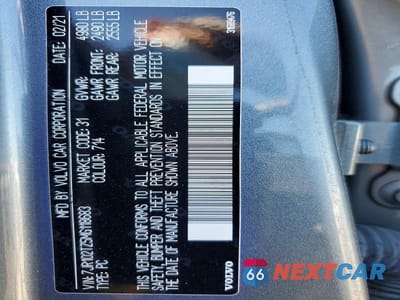 Zdjęcie 12 z 12 samochodu: 2021 VOLVO S60 T5 MOMENTUM VIN:7JR102TZ5MG118683 - miniatura