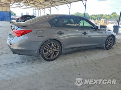 Trzecie zdjęcie samochodu z tyłu: 2014 INFINITI Q50 BASE VIN:JN1BV7AR9EM688406 - miniatura