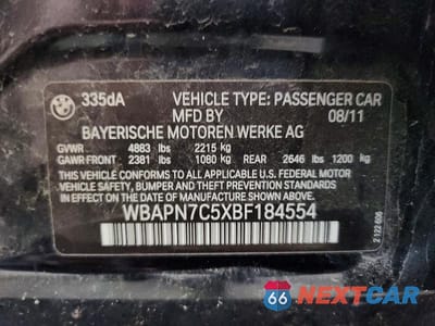 Zdjęcie 12 z 12 samochodu: 2011 BMW 335 D VIN:WBAPN7C5XBF184554 - miniatura