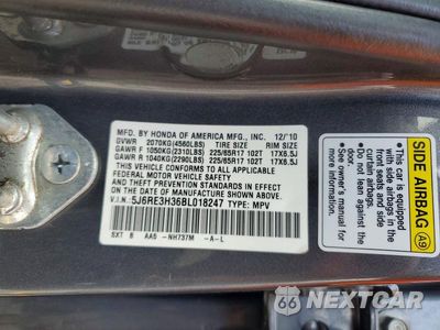 Zdjęcie 25 z 26 samochodu: 2011 HONDA CR-V LX VIN:5J6RE3H36BL018247 - miniatura