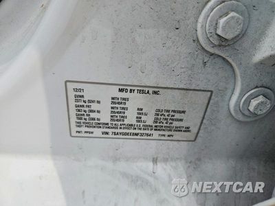 Zdjęcie 12 z 12 samochodu: 2022 TESLA MODEL Y VIN:7SAYGDEE8NF327641 - miniatura