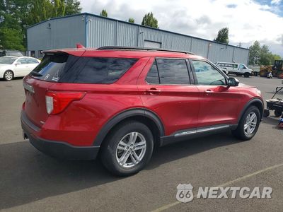 Trzecie zdjęcie samochodu z tyłu: 2020 FORD EXPLORER XLT VIN:1FMSK8DH0LGB74160 - miniatura