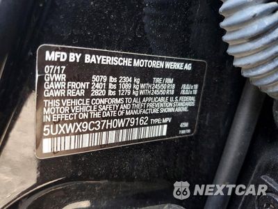 Zdjęcie 13 z 13 samochodu: 2017 BMW X3 XDRIVE28I VIN:5UXWX9C37H0W79162 - miniatura