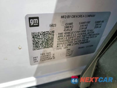 Zdjęcie 14 z 14 samochodu: 2024 CHEVROLET TRAX 1LT VIN:KL77LHE23RC040497 - miniatura