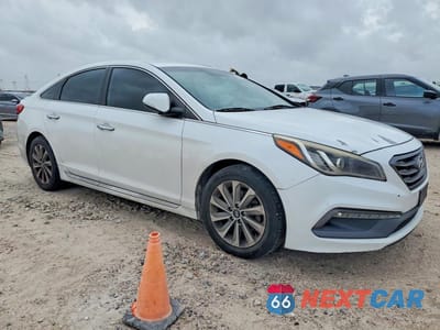 Czwarte zdjęcie samochodu z boku: 2016 HYUNDAI SONATA SPORT VIN:5NPE34AF1GH268737 - miniatura