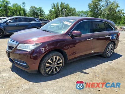 2016 ACURA MDX TECHNOLOGY 5FRYD4H49GB053974 - główne zdjęcie licytacji z USA - miniatura