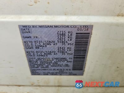 Zdjęcie 13 z 13 samochodu: 2018 NISSAN PATHFINDER S VIN:5N1DR2MM5JC649546 - miniatura