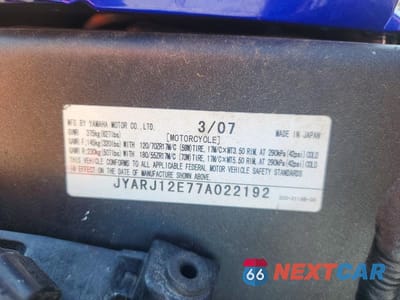 Zdjęcie 10 z 10 samochodu: 2007 YAMAHA YZFR6 L VIN:JYARJ12E77A022192 - miniatura