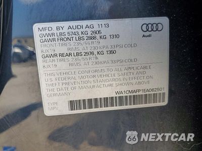 Zdjęcie 12 z 12 samochodu: 2014 AUDI Q5 TDI PREMIUM PLUS VIN:WA1CMAFP1EA062501 - miniatura