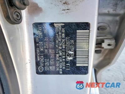 Zdjęcie 12 z 12 samochodu: 2013 HYUNDAI ACCENT GS VIN:KMHCT5AEXDU080770 - miniatura