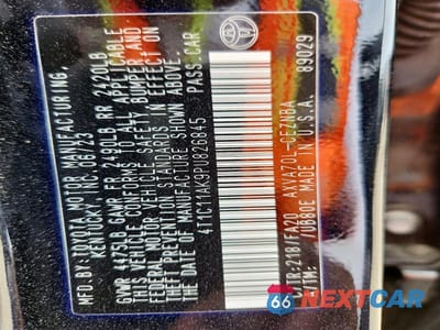 Zdjęcie 12 z 12 samochodu: 2023 TOYOTA CAMRY LE VIN:4T1C11AK9PU826845 - miniatura