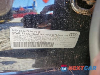 Zdjęcie 12 z 12 samochodu: 2008 AUDI A6 3.2 QUATTRO VIN:WAUDH74F58N156354 - miniatura