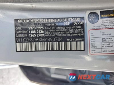 Zdjęcie 12 z 12 samochodu: 2021 MERCEDES-BENZ E 350 VIN:W1KZF8DBXMA893784 - miniatura