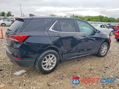 Trzecie zdjęcie samochodu z tyłu: 2022 CHEVROLET EQUINOX LT VIN:3GNAXTEV6NL139511 - miniatura