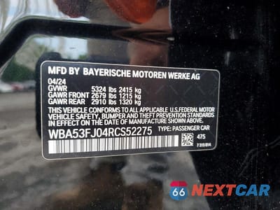 Zdjęcie 12 z 12 samochodu: 2024 BMW 530 XI VIN:WBA53FJ04RCS52275 - miniatura