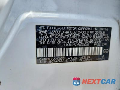 Zdjęcie 13 z 13 samochodu: 2016 LEXUS IS 200T VIN:JTHBA1D25G5037001 - miniatura