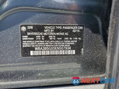 Zdjęcie 12 z 12 samochodu: 2014 BMW 328 XI SULEV VIN:WBA3B5G55ENS07934 - miniatura