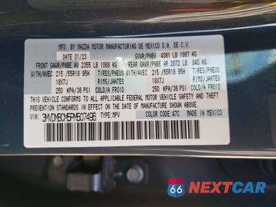 Zdjęcie 13 z 13 samochodu: 2023 MAZDA CX-30 PREFERRED VIN:3MVDMBCM5PM507496 - miniatura