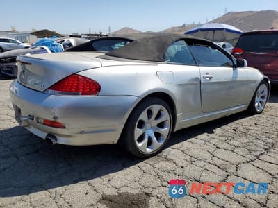 Trzecie zdjęcie samochodu z tyłu: 2006 BMW 650 I VIN:WBAEK13496CN75304 - miniatura