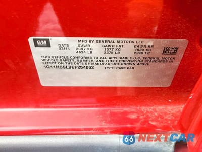 Zdjęcie 12 z 12 samochodu: 2014 CHEVROLET MALIBU LTZ VIN:1G11H5SL9EF254062 - miniatura