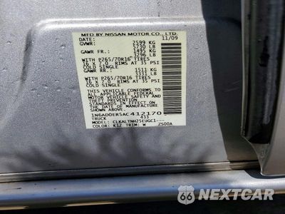 Zdjęcie 12 z 12 samochodu: 2010 NISSAN FRONTIER SE V6 VIN:1N6AD0ER5AC412170 - miniatura
