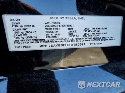 Zdjęcie 14 z 14 samochodu: 2024 TESLA MODEL Y VIN:7SAYGDEF6RF080621 - miniatura