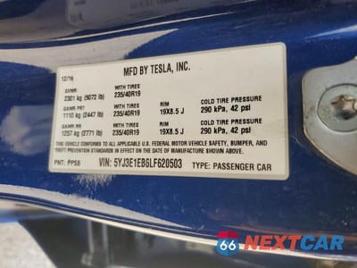 Zdjęcie 13 z 13 samochodu: 2020 TESLA MODEL 3 VIN:5YJ3E1EB6LF620503 - miniatura