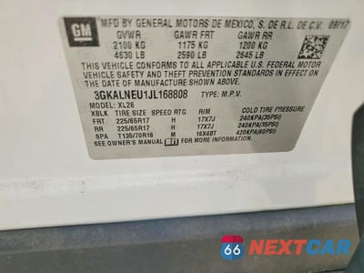 Zdjęcie 13 z 13 samochodu: 2018 GMC TERRAIN SLE VIN:3GKALNEU1JL168808 - miniatura