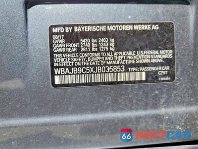 Zdjęcie 12 z 12 samochodu: 2018 BMW M550XI VIN:WBAJB9C5XJB035853 - miniatura