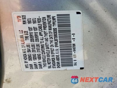 Zdjęcie 13 z 13 samochodu: 2009 HONDA ODYSSEY EXL VIN:5FNRL38739B030352 - miniatura