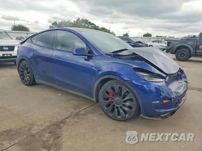 Czwarte zdjęcie samochodu z boku: 2022 TESLA MODEL Y VIN:7SAYGDEF6NF387975 - miniatura