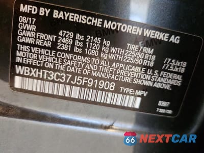 Zdjęcie 12 z 12 samochodu: 2018 BMW X1 VIN:WBXHT3C37J5F91908 - miniatura