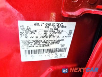 Zdjęcie 13 z 13 samochodu: 2011 FORD EDGE LIMITED VIN:2FMDK3KC7BBB23652 - miniatura