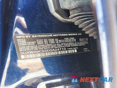 Zdjęcie 13 z 13 samochodu: 2013 BMW X3 XDRIVE28I VIN:5UXWX9C55D0A24710 - miniatura
