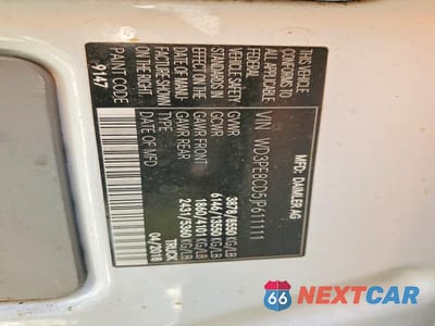 Zdjęcie 13 z 13 samochodu: 2018 MERCEDES-BENZ SPRINTER 2500 VIN:WD3PE8CD5JP611111 - miniatura