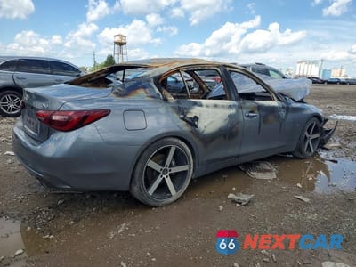 Trzecie zdjęcie samochodu z tyłu: 2018 INFINITI Q50 3.0T LUXE VIN:JN1EV7AR3JM444810 - miniatura