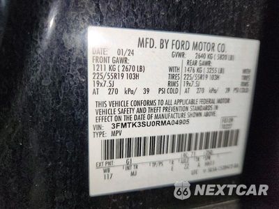 Zdjęcie 13 z 13 samochodu: 2024 FORD MUSTANG MACH-E PREMIUM VIN:3FMTK3SU0RMA04905 - miniatura