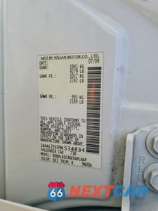 Zdjęcie 12 z 12 samochodu: 2009 NISSAN ALTIMA 2.5 VIN:1N4AL21E09N534834 - miniatura