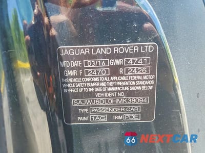 Zdjęcie 13 z 13 samochodu: 2017 JAGUAR F-TYPE R VIN:SAJWJ6DL0HMK38094 - miniatura