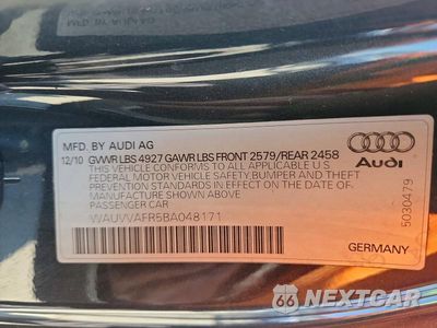Zdjęcie 12 z 12 samochodu: 2011 AUDI S5 PRESTIGE VIN:WAUVVAFR5BA048171 - miniatura