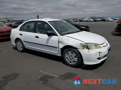 Czwarte zdjęcie samochodu z boku: 2004 HONDA CIVIC DX VP VIN:2HGES16374H614781 - miniatura