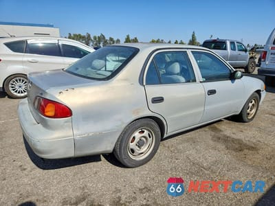 Trzecie zdjęcie samochodu z tyłu: 2000 TOYOTA COROLLA VE VIN:1NXBR12E7YZ356734 - miniatura