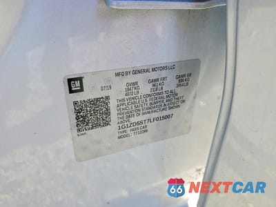 Zdjęcie 12 z 12 samochodu: 2020 CHEVROLET MALIBU LT VIN:1G1ZD5ST7LF015007 - miniatura