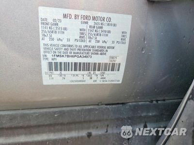 Zdjęcie 13 z 13 samochodu: 2023 FORD EXPLORER VIN:1FMSK7BH6PGA34973 - miniatura