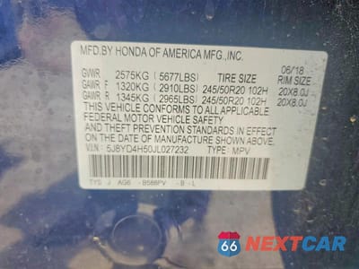 Zdjęcie 14 z 14 samochodu: 2018 ACURA MDX TECHNOLOGY VIN:5J8YD4H50JL027232 - miniatura