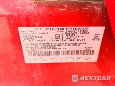 Zdjęcie 13 z 13 samochodu: 2001 FORD SUPER DUTY F-250 LAR VIN:3FTNW21S91MA78761 - miniatura