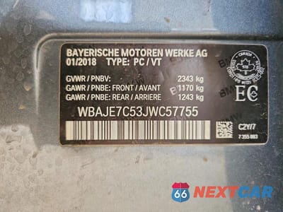 Zdjęcie 12 z 12 samochodu: 2018 BMW 540 XI VIN:WBAJE7C53JWC57755 - miniatura