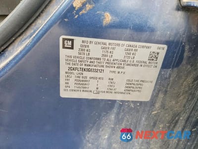 Zdjęcie 13 z 13 samochodu: 2016 GMC TERRAIN SLE VIN:2GKFLTEK0G6332121 - miniatura